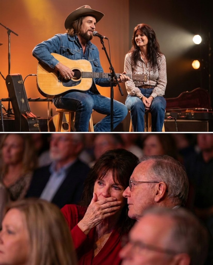 WHEN AN OUTLAW SINGS THE BLUES NOT TO THE CROWD — BUT TO HIS WIFE